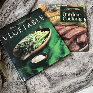 Set of Williams-Sonoma cookbooks.